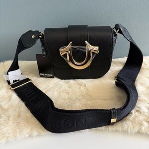 True Religion Mini Flap Horse Shoe Crossbody Bag